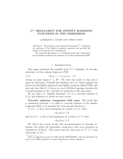 C1,α REGULARITY FOR INFINITY HARMONIC FUNCTIONS IN
