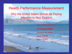 New Zealand As Natural Experiment