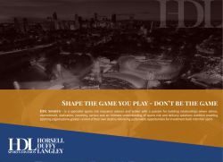 Shape the game you play - don`t be the game
