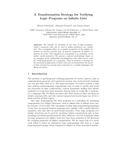 A Transformation Strategy for Verifying Logic Programs on Infinite Lists