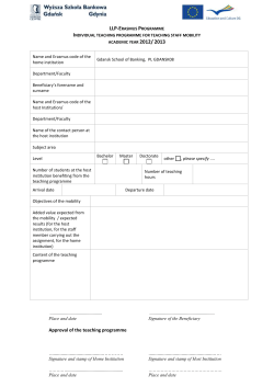 część ix - sprawozdanie z wyjazdu nauczyciela