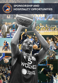 sponsorship and hospitality opportunities