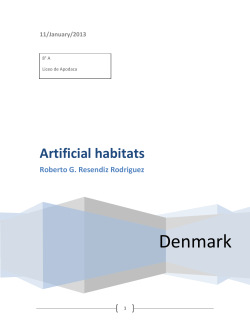 Artificial habitats