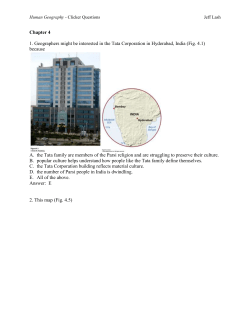 Human Geography - Clicker QuestionsJeff Lash Chapter 4 1