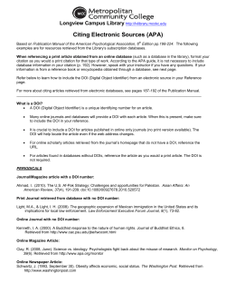 Citing Electronic Sources (APA)