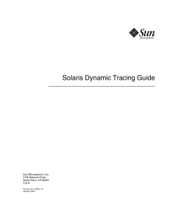 Solaris Dynamic Tracing Guide