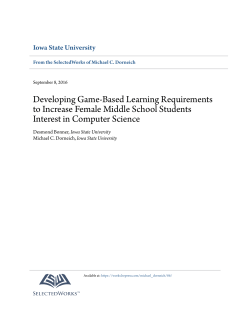 Developing Game-Based Learning Requirements