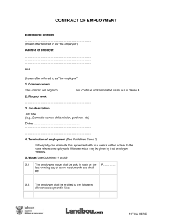 contract of employment