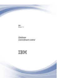 IBM i: Commitment control