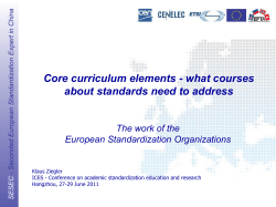 seminar on conformity assessmentand standardisation