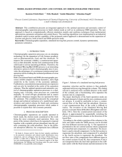 MODEL-BASED OPTIMIZATION AND CONTROL OF
