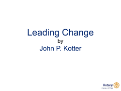 Leading Change Workshop