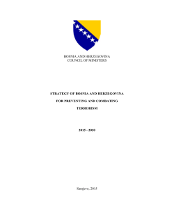bosnia and herzegovina council of ministers strategy of bosnia and