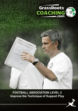 FA Level 2 Technique of Support Play