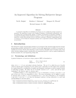 An Improved Algorithm for Solving Biobjective