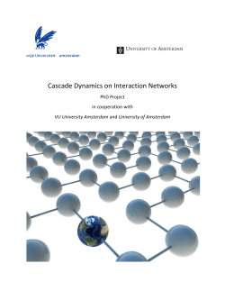 Cascade Dynamics on Interaction Networks