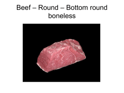 Beef &ndash; Round &ndash; Bottom round boneless