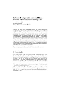 Software development in embedded Linux