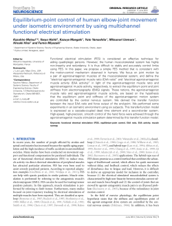 Equilibrium-point control of human elbow-joint movement