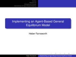 Implementing an Agent-Based General Equilibrium Model