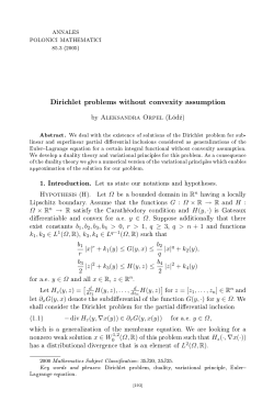 Dirichlet problems without convexity assumption by Aleksandra