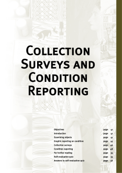 Collection Surveys and Condition Reporting