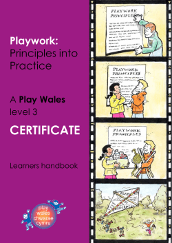 certificate - Play Wales