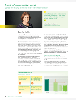Directors` remuneration report 2016