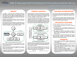 CNS: A Task-based Hybrid Collaborative Filtering Recommender