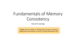 Fundamentals of Memory Consistency