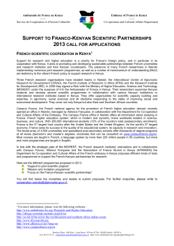 PhD Scholarships to study in France: 2007 call for application