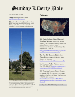 Sunday Liberty Pole - San Fernando Valley Patriots