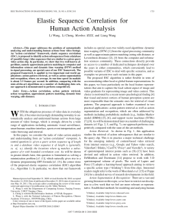 Elastic Sequence Correlation for Human Action Analysis