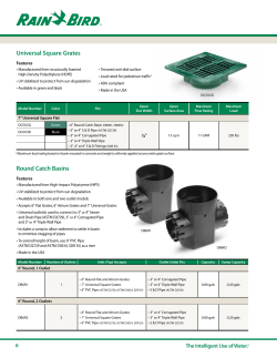 Universal Square Grates Round Catch Basins