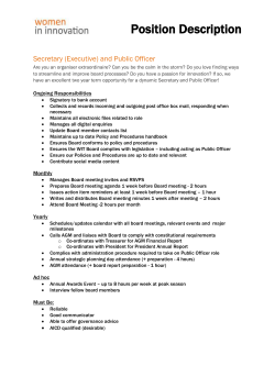position description and nomination form