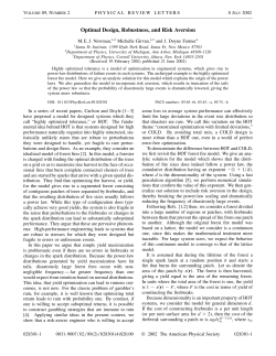 Optimal Design, Robustness, and Risk Aversion