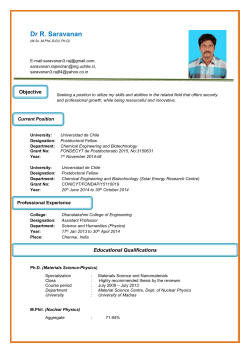 R. Saravanan, V. Narayanan, A. Stephen