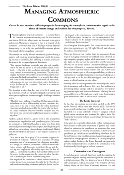 managing atmospheric commons