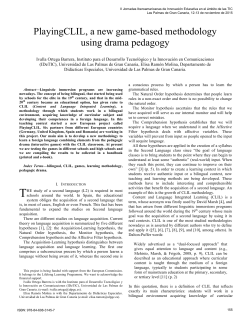 PlayingCLIL, a new game-based methodology