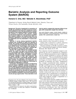 Bariatric Analysis and Reporting Outcome System (BAROS)