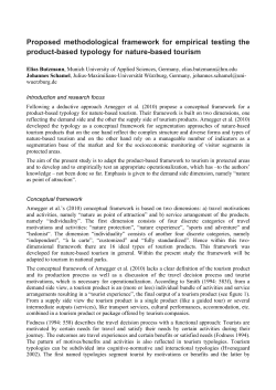 Proposed methodological framework for empirical testing the