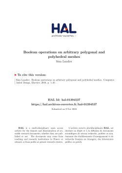 Boolean operations on arbitrary polygonal and polyhedral