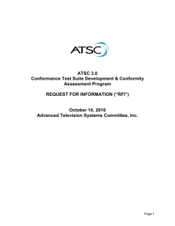 4.2 Experience in Conformance Test development and