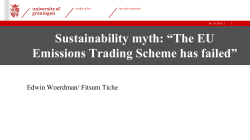 Sustainability myth: &ldquo;The EU Emissions Trading Scheme has