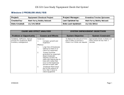 Milestone 2 PROBLEM ANALYSIS