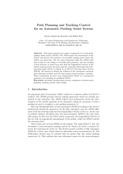 Path Planning and Tracking Control for an Automatic