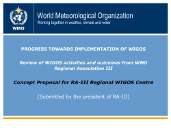 functions of ra-iii rwc