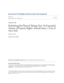An Expanded Notion of Property Rights-