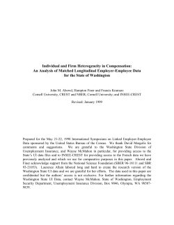 Individual and Firm Heterogeneity in Compensation: An