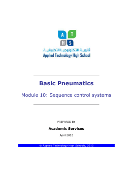 ATM 1132 – Basic Pneumatics Basic Pneumatics Module 10